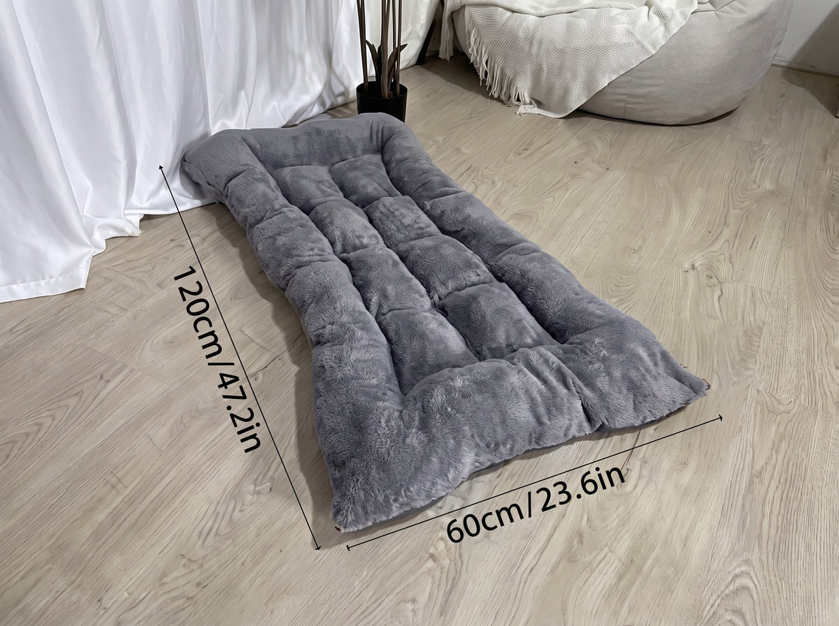 Extra Large Plush Dog Bed 120cm x 60cm, Soft Reversible Pet Bed Mat for Large Dogs & Cats, Cozy Washable Sleeping Mat