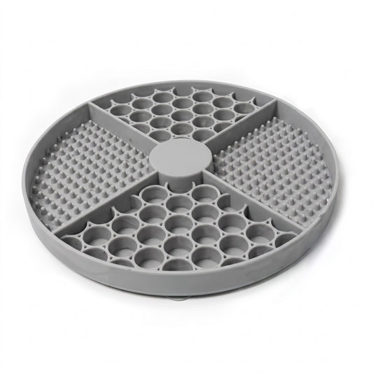Slow Feeder Lick Mat for Dogs & Cats, Silicone Suction Cup Treat Mat, Non-Slip Pet Feeding & Enrichment Mat