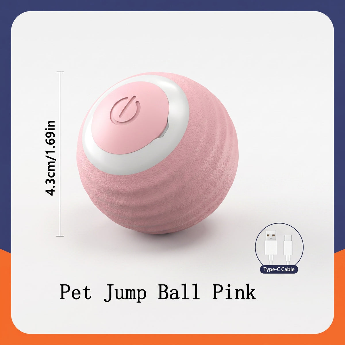 Interactive Dog Ball Toy, Automatic Moving & Bouncing Pet Ball, USB Rechargeable Toy for Dogs & Cats