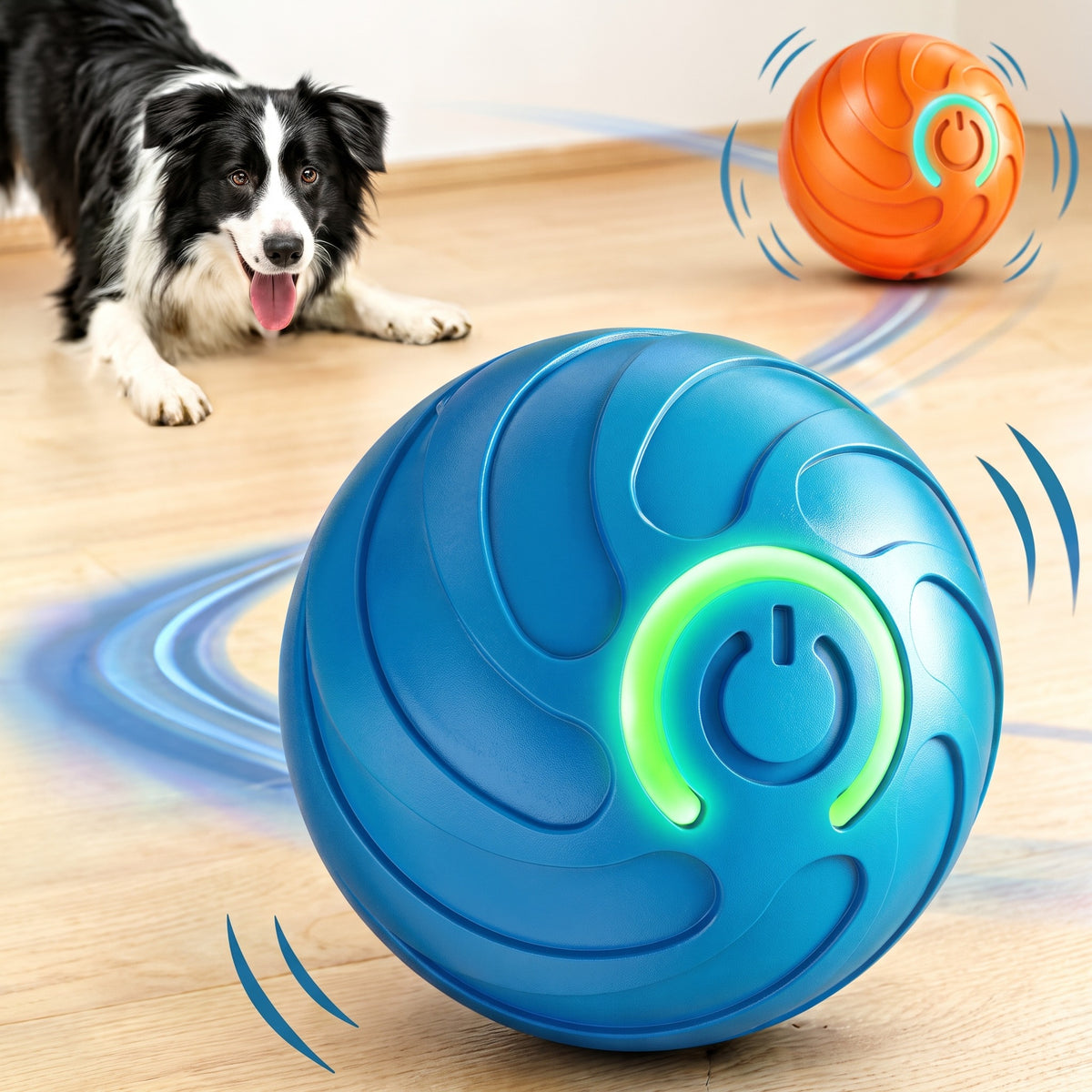 Interactive Dog Ball Toy, Automatic Moving & Bouncing Pet Ball, USB Rechargeable Toy for Dogs & Cats